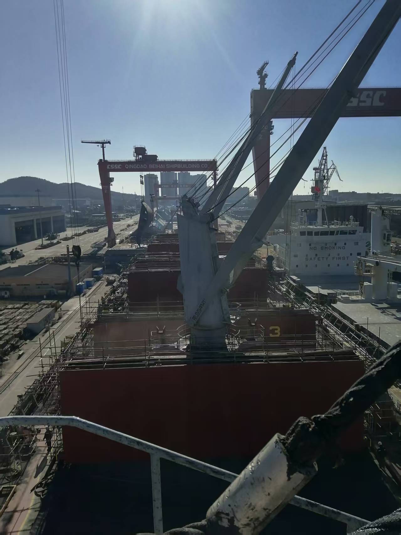 Deck Crane Routine Inspection & Maintenance in Qingdao Beihai Shipyard